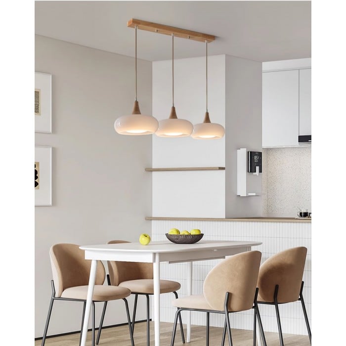 Violetta Bauhaus-Inspired Orange Disc Pendant Light | BOGO